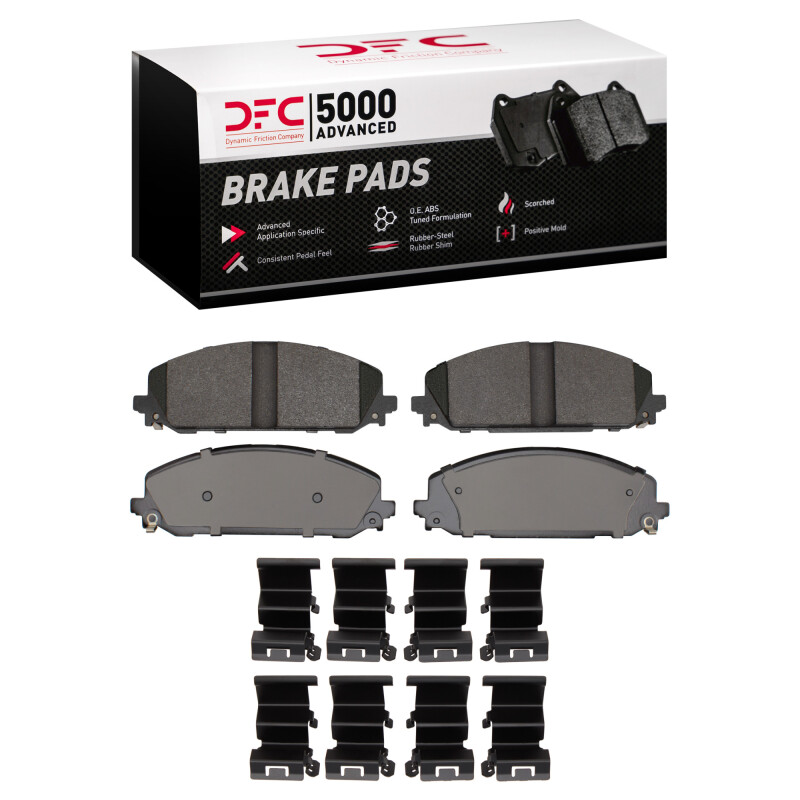 DFC 21-25 Dodge Durango Front 5000 Advanced Semi Metallic Brake Pads and Hardware Kit