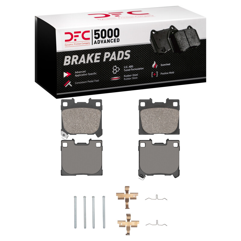 DFC 22-25 Toyota GR Corolla Rear 5000 Advanced Low Metallic Brake Pads and Hardware Kit