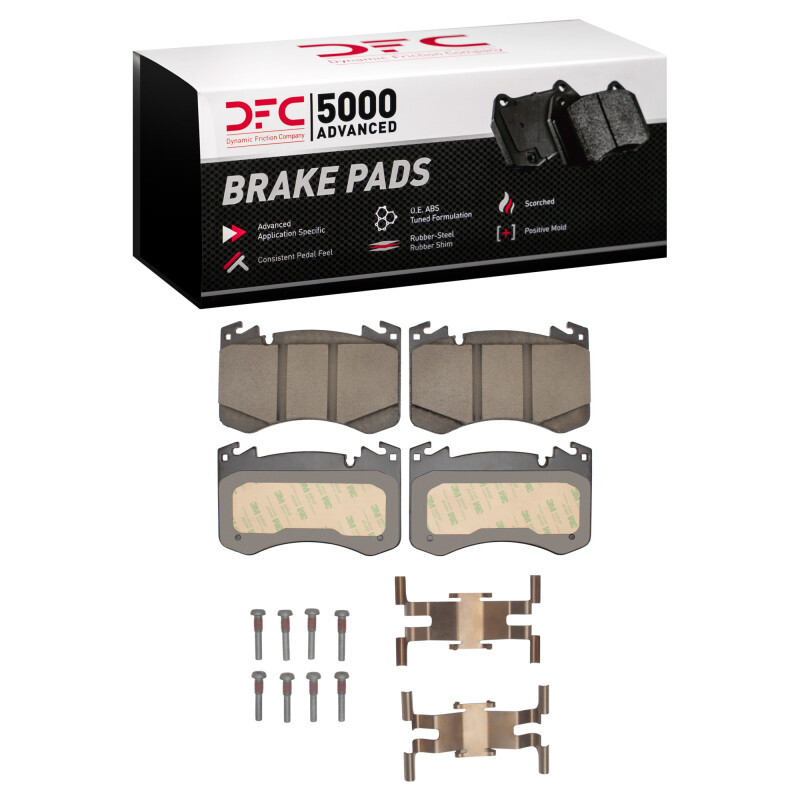 DFC 22-24 Land Rover Range Rover Sport Front 5000 Advanced Ceramic Brake Pads and Hardware Kit
