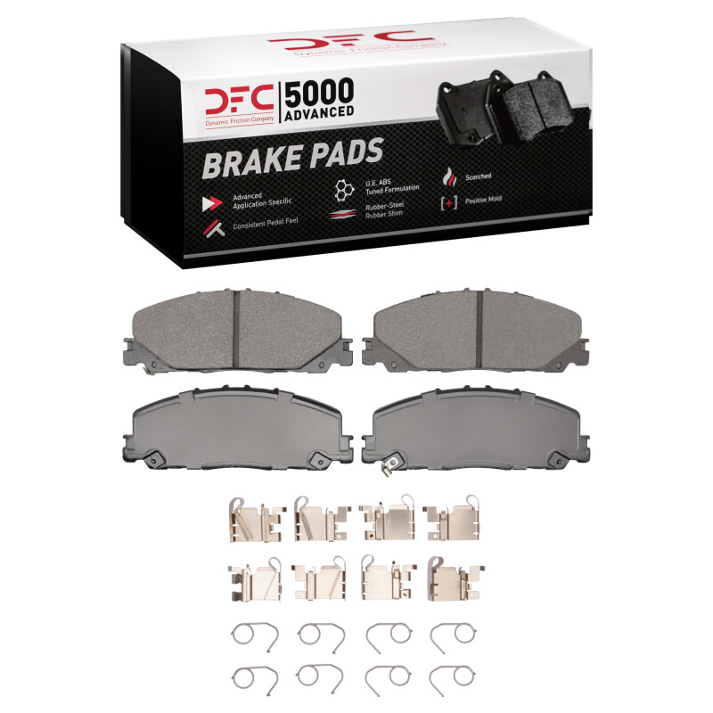 DFC 23-26 Honda Pilot Front 5000 Advanced Ceramic Brake Pads and Hardware Kit