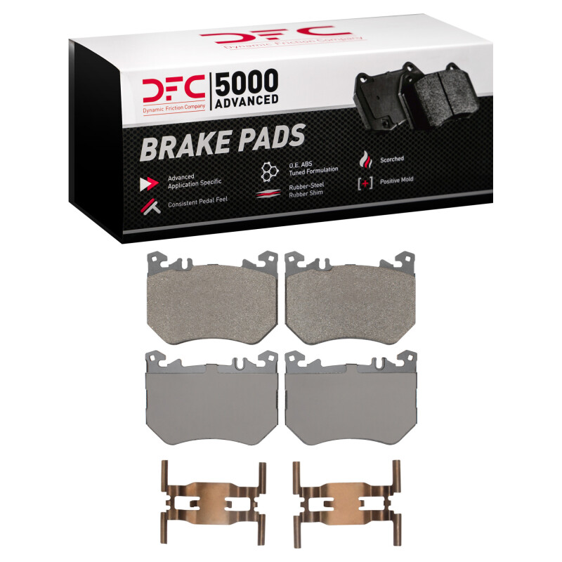 DFC 23-25 Mercedes-Benz C43 AMG Front 5000 Advanced Low Metallic Brake Pads and Hardware Kit
