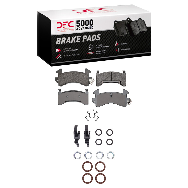 DFC 98-03 Chevrolet S10 Front 5000 Advanced Ceramic Brake Pads and Hardware Kit