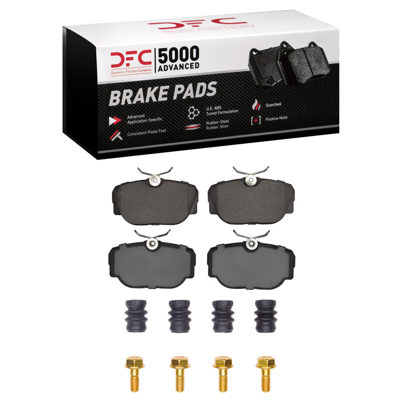 DFC 99-04 Land Rover Discovery Rear 5000 Advanced Low Metallic Brake Pads and Hardware Kit