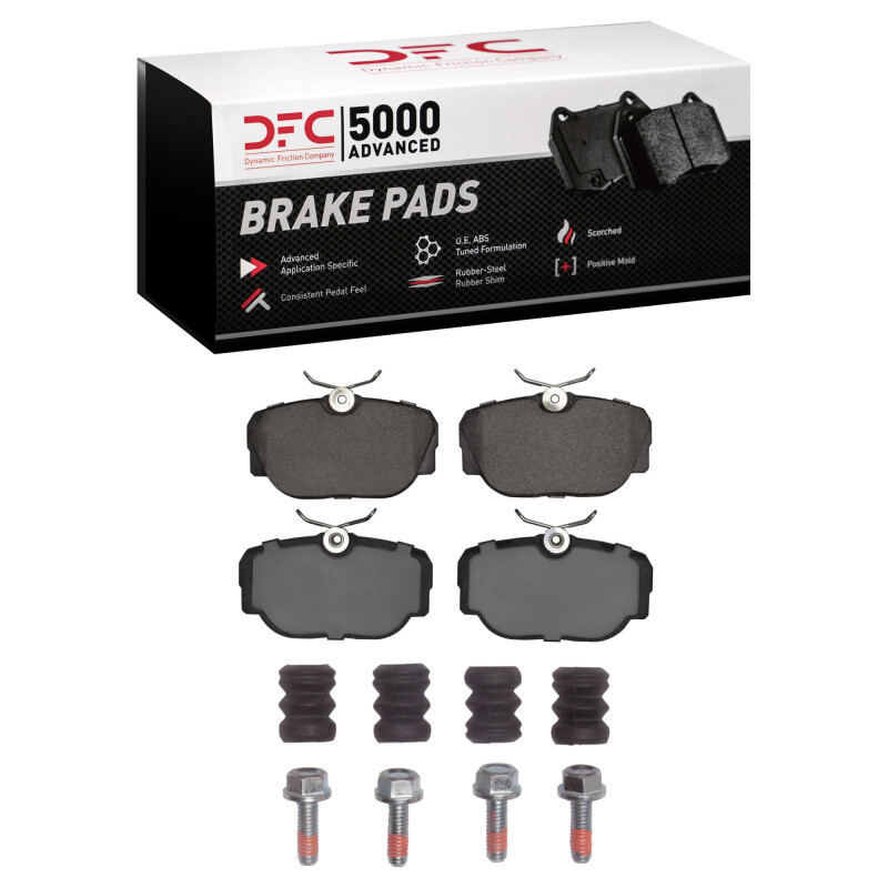 DFC 83-91 BMW 325I (USA/Canada) Front 5000 Advanced Low Metallic Brake Pads and Hardware Kit
