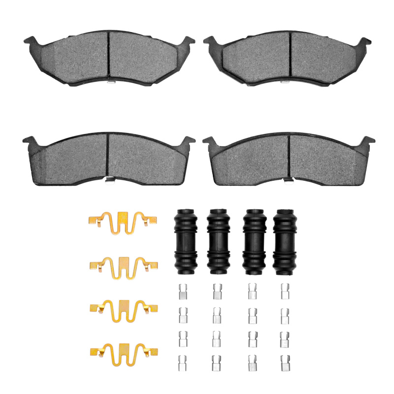 DFC 99-04 Chrysler 300M Front 5000 Advanced Semi Metallic Brake Pads and Hardware Kit