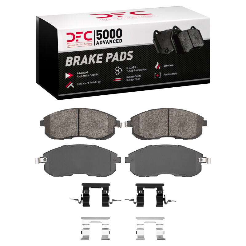 DFC 03-05 Infiniti G35 Front 5000 Advanced Semi Metallic Brake Pads and Hardware Kit
