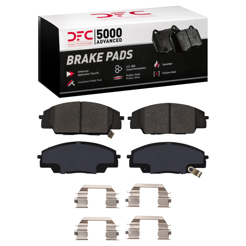 DFC 00-10 Acura RSX Front 5000 Advanced Low Metallic Brake Pads and Hardware Kit