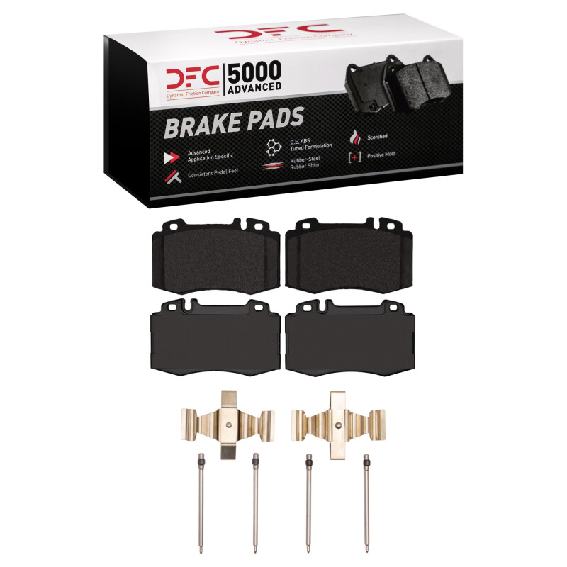 DFC 01-11 Mercedes-Benz E500 Front 5000 Advanced Ceramic Brake Pads and Hardware Kit