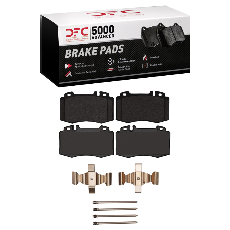 DFC 07-12 Mercedes-Benz E550 Front 5000 Advanced Ceramic Brake Pads and Hardware Kit