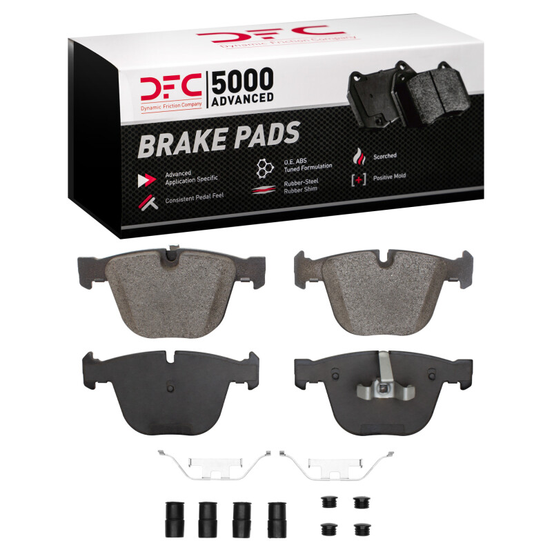 DFC 09-17 BMW 550i GT Rear 5000 Advanced Low Metallic Brake Pads and Hardware Kit