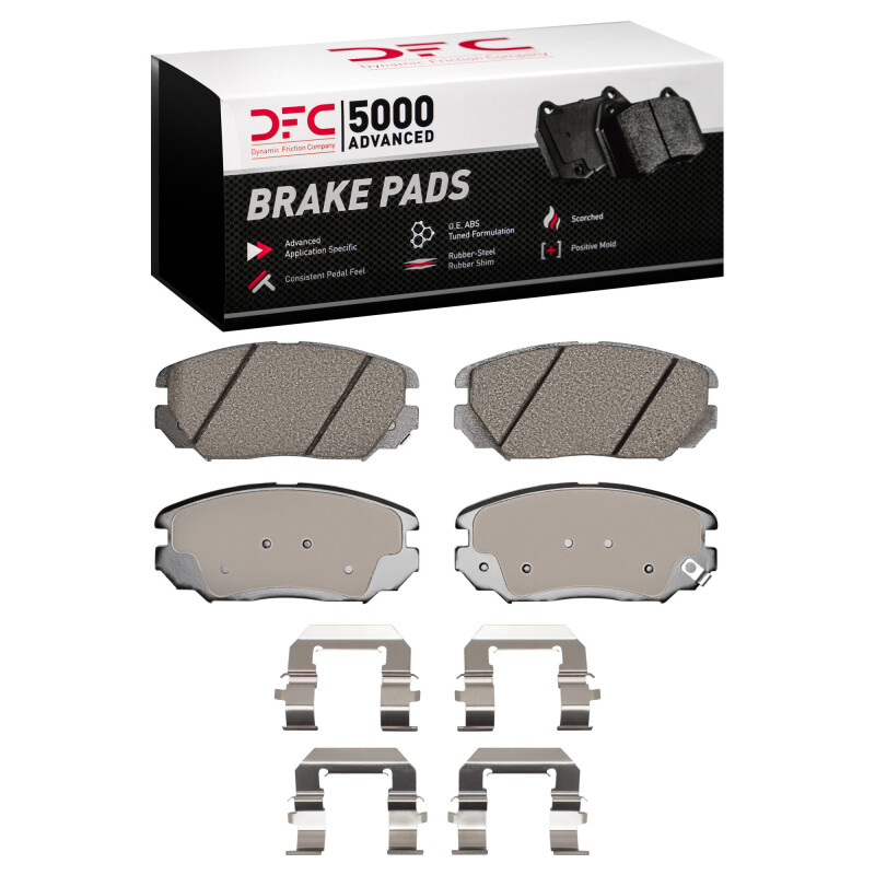 DFC 11-20 Chevrolet Impala Front 5000 Advanced Ceramic Brake Pads and Hardware Kit