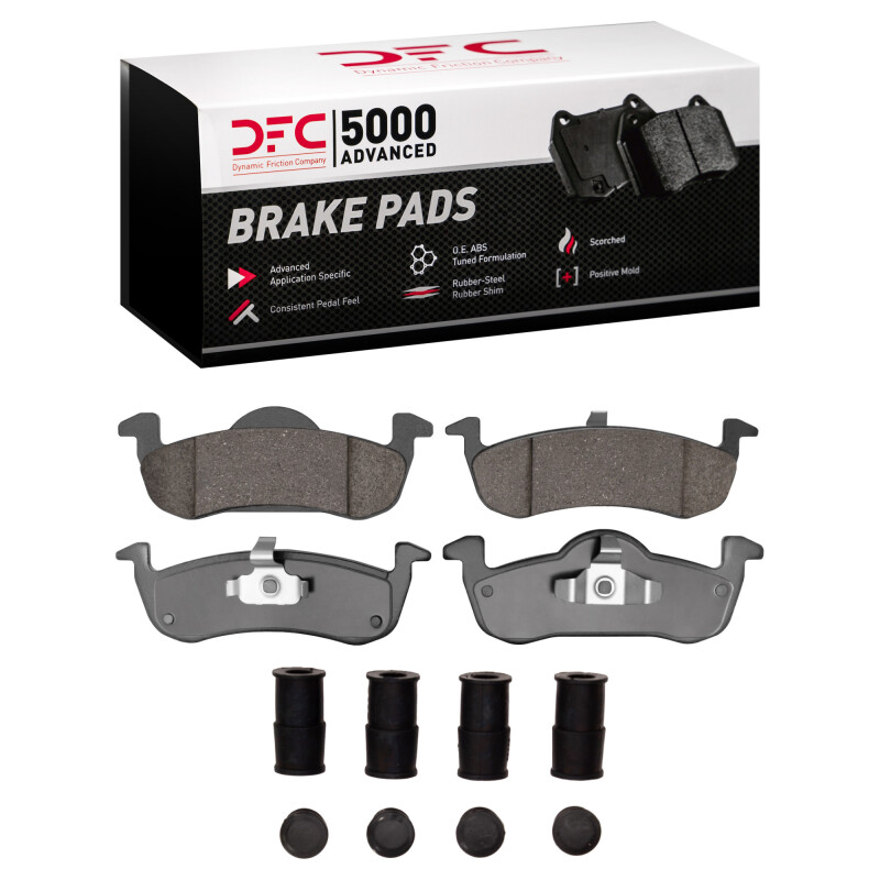 DFC 10-17 Ford Expedition Rear 5000 Advanced Ceramic Brake Pads and Hardware Kit