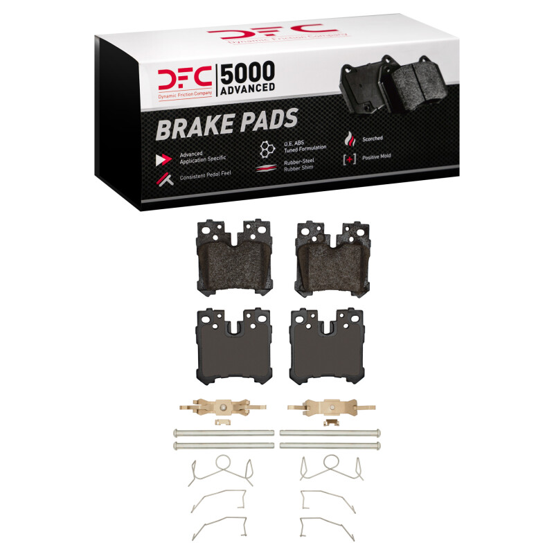 DFC 18-25 Lexus LS500h Rear 5000 Advanced Ceramic Brake Pads and Hardware Kit