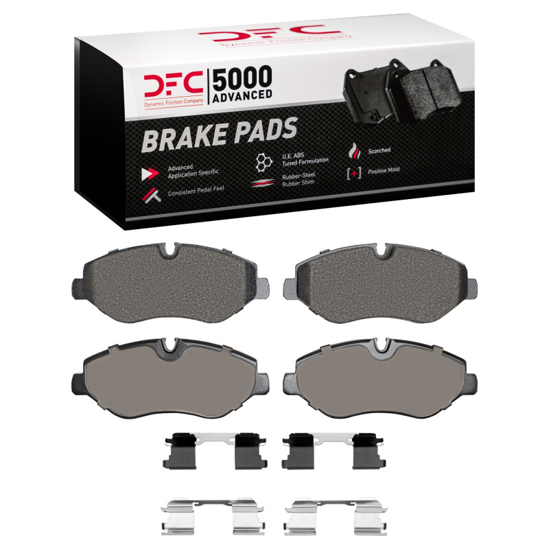 DFC 07-23 Mercedes-Benz Sprinter 2500 Front 5000 Advanced Low Metallic Brake Pads and Hardware Kit