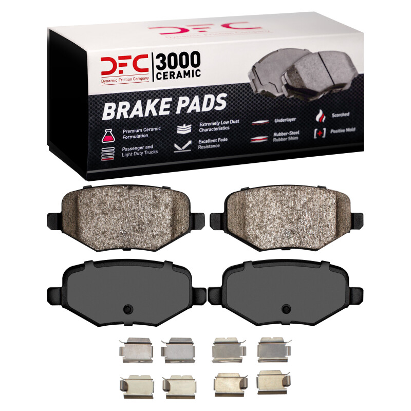 DFC 09-19 Ford Taurus SHO Rear 5000 Advanced Ceramic Brake Pads and Hardware Kit