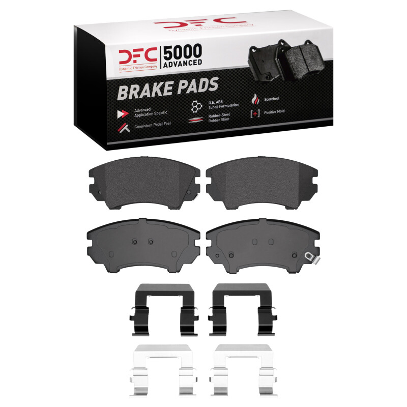DFC 11-17 Chevrolet Caprice Front 5000 Advanced Low Metallic Brake Pads and Hardware Kit