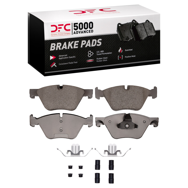 DFC 12-16 BMW 528i xDrive Front 5000 Advanced Ceramic Brake Pads and Hardware Kit
