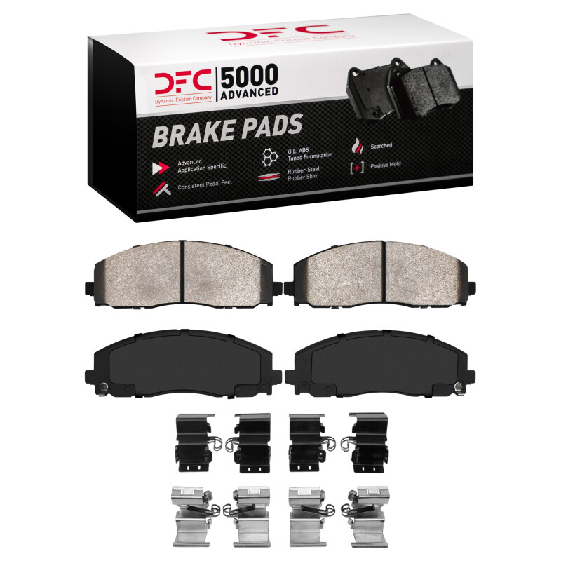 DFC 18-25 Jeep Gladiator Front 5000 Advanced Ceramic Brake Pads and Hardware Kit