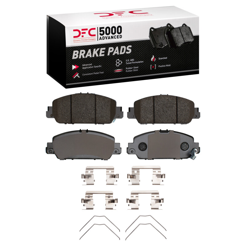 DFC 13-25 Honda Accord Coupe Front 5000 Advanced Ceramic Brake Pads and Hardware Kit