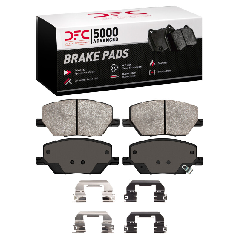 DFC 17-23 Fiat 500X Front 5000 Advanced Ceramic Brake Pads and Hardware Kit