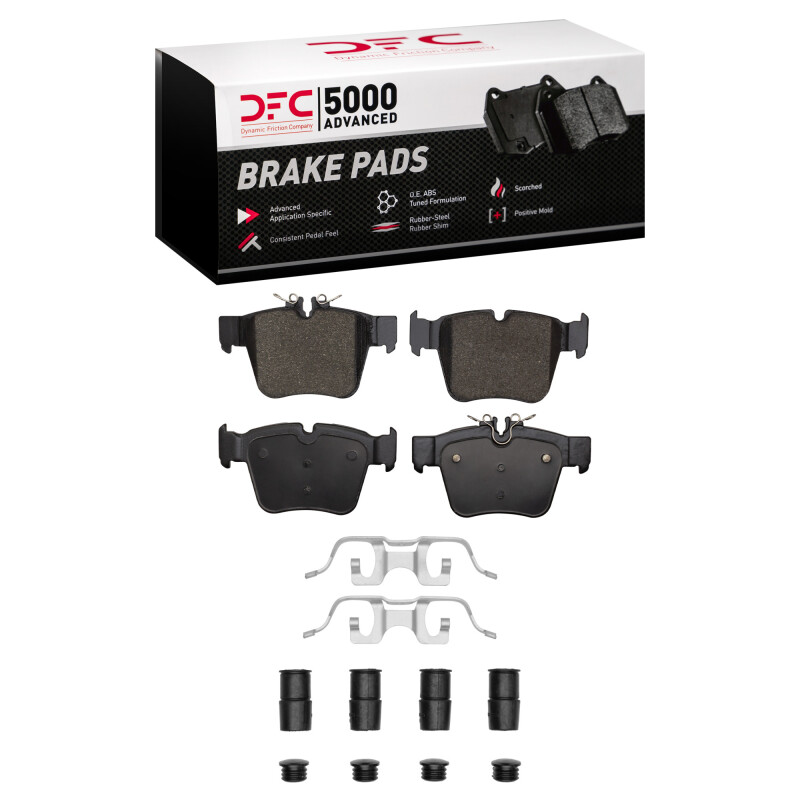DFC 16-23 Mercedes-Benz GLC250 (South America) Rear 5000 Adv Low Metallic Brake Pads & Hardware Kit