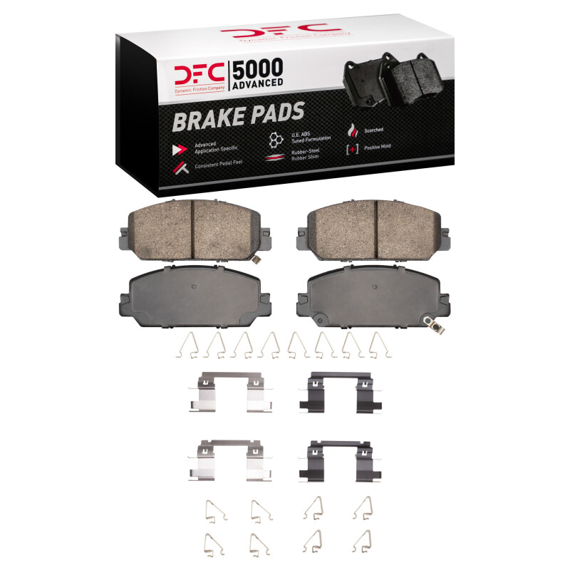 DFC 17-21 Honda Clarity Front 5000 Advanced Ceramic Brake Pads and Hardware Kit