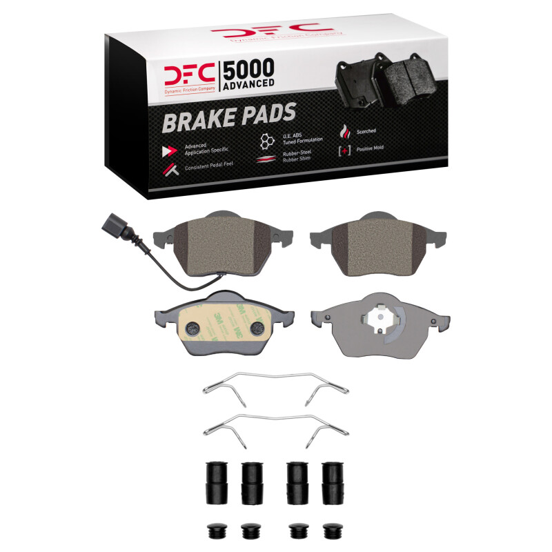 DFC 00-06 Audi TT Front 5000 Advanced Low Metallic Brake Pads and Hardware Kit
