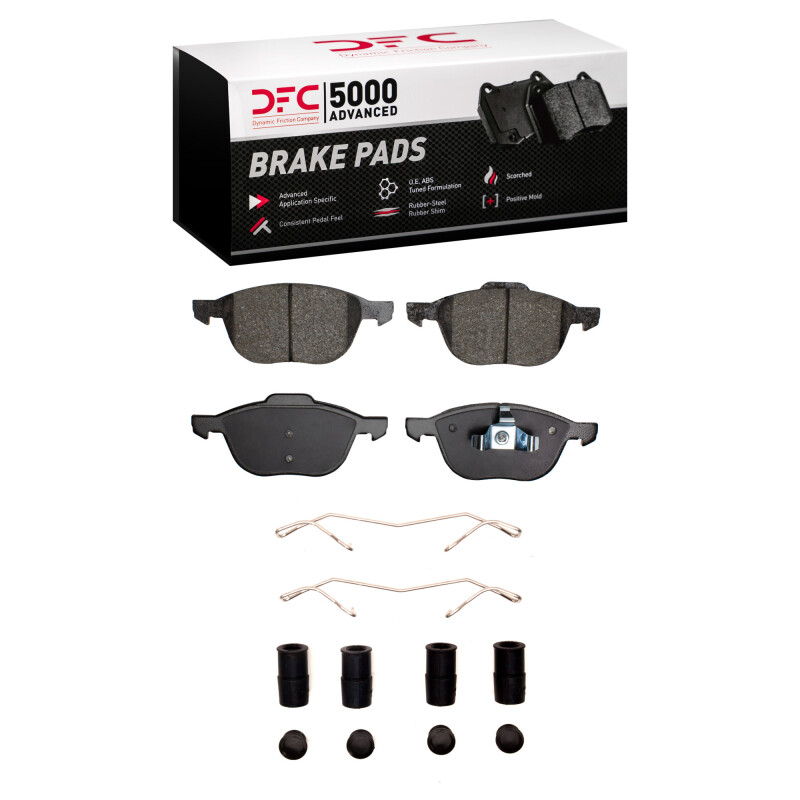 DFC 13-22 Ford C-Max Front 5000 Advanced Ceramic Brake Pads and Hardware Kit