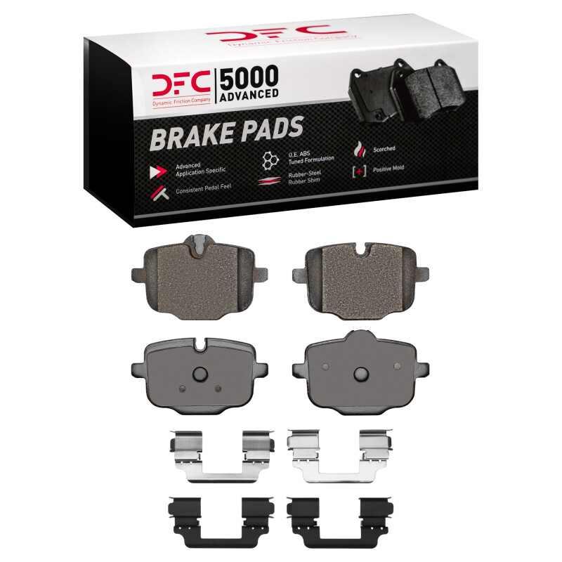 DFC 20-25 BMW X3 Rear 5000 Advanced Low Metallic Brake Pads and Hardware Kit
