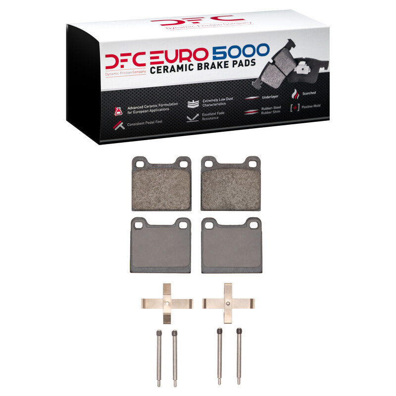 DFC 67-76 Porsche 912/911/914 Front Euro 5000 Ceramic Brake Pads and Hardware Kit