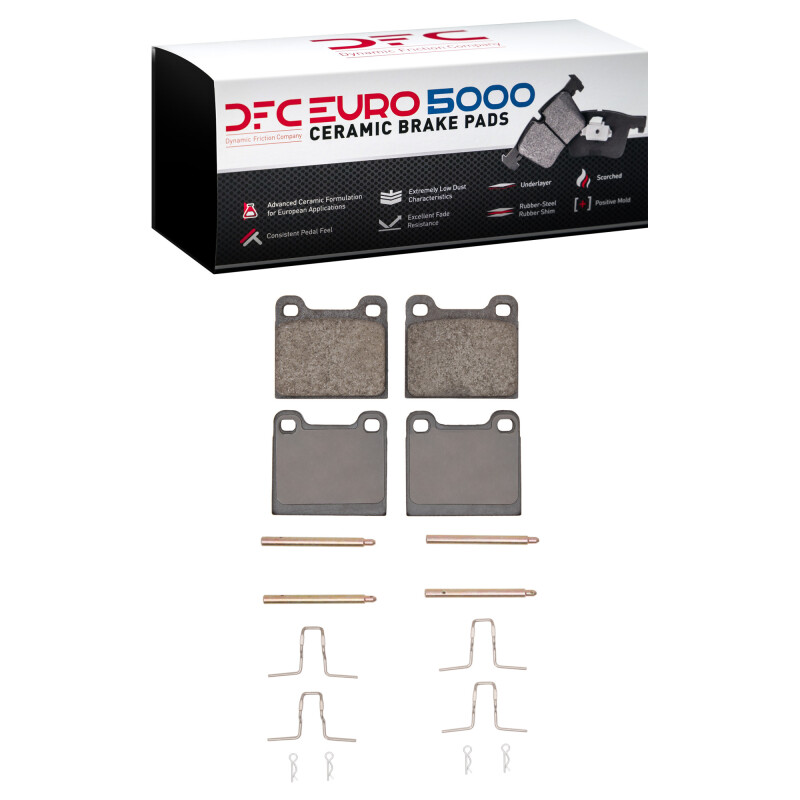 DFC 67-91 Mercedes-Benz 300SD Rear Euro 5000 Ceramic Brake Pads and Hardware Kit