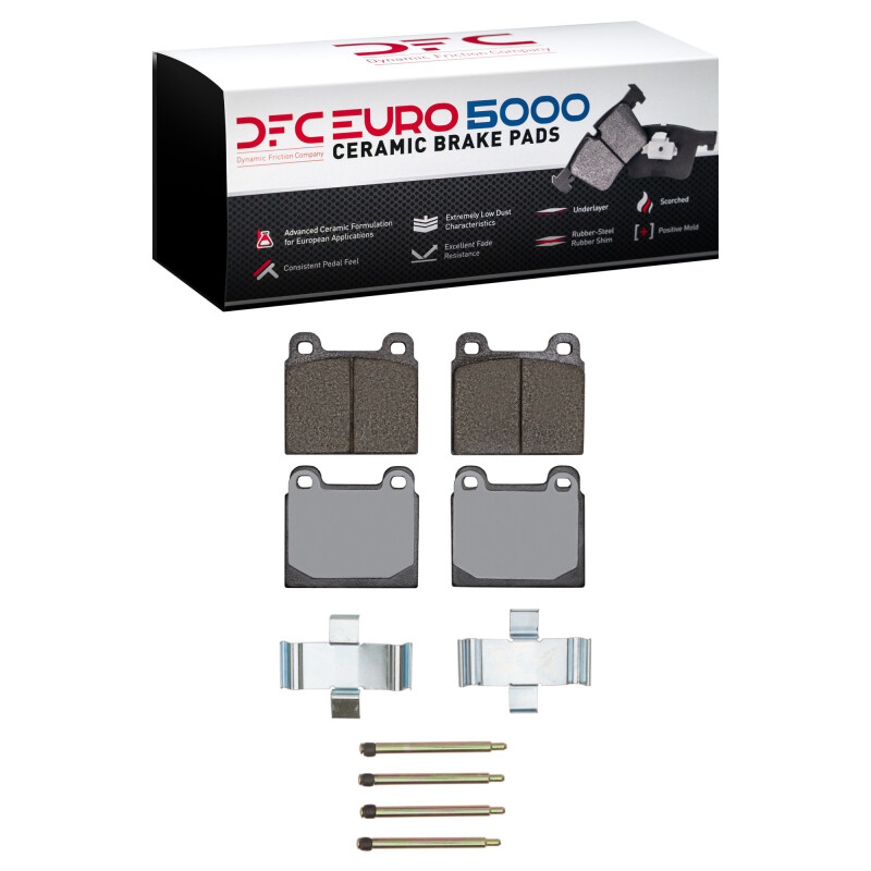 DFC 70-72 Mercedes-Benz 280SE Front Euro 5000 Ceramic Brake Pads and Hardware Kit