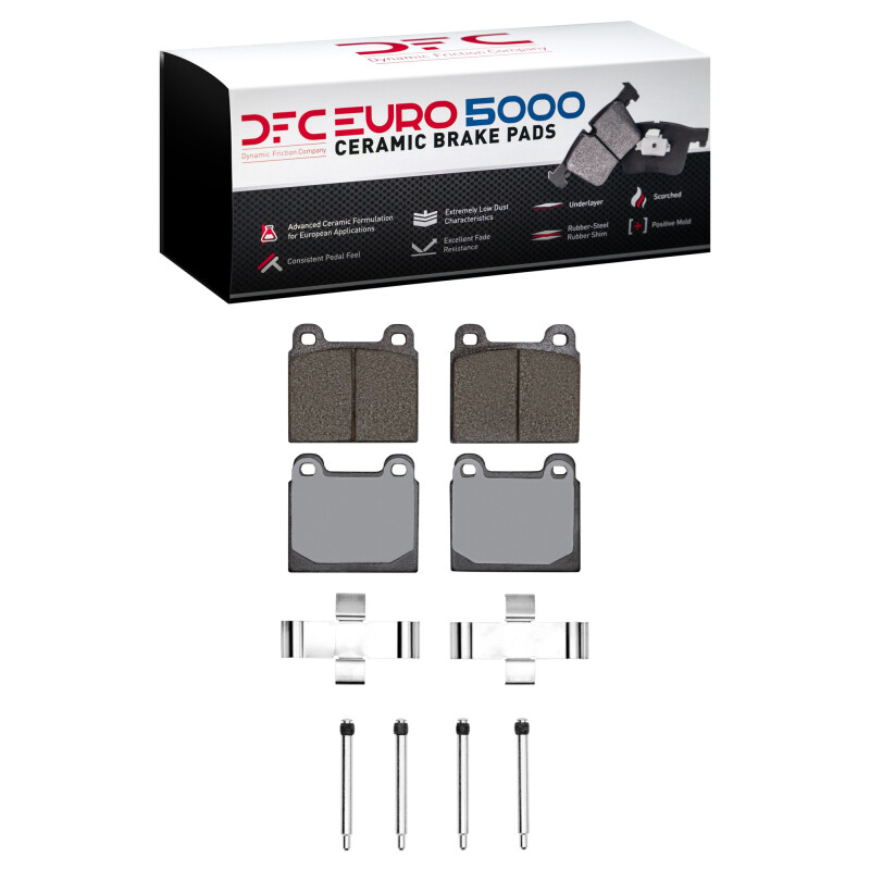 DFC 63-76 Alfa Romeo Spider Front Euro 5000 Ceramic Brake Pads and Hardware Kit