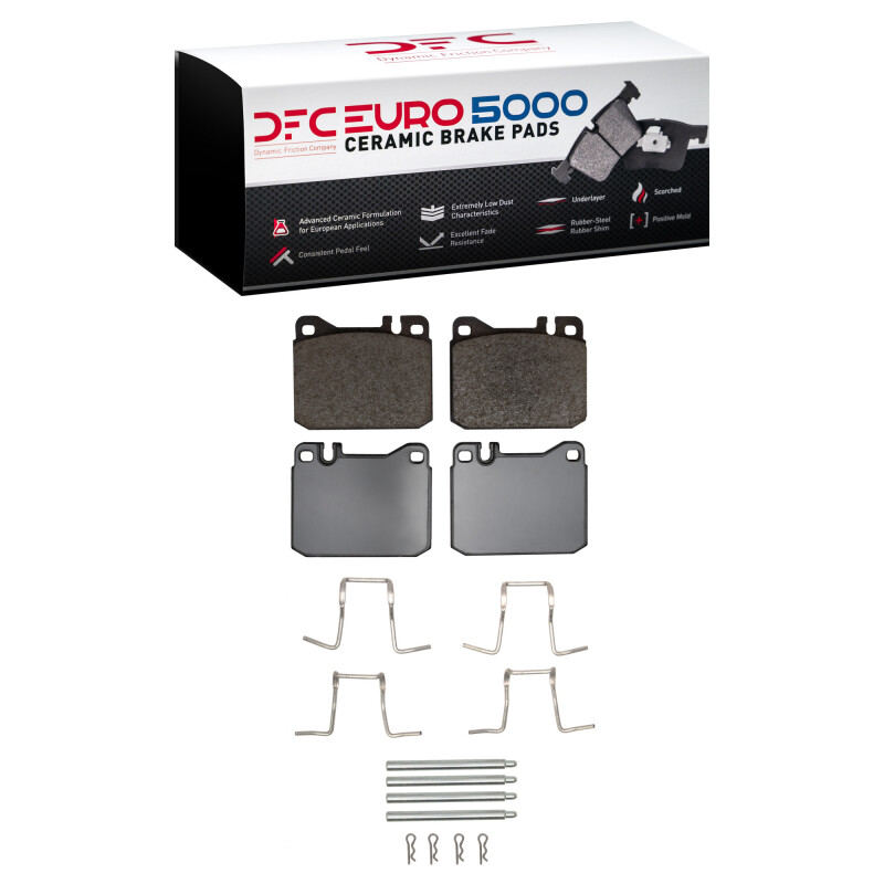 DFC 73-79 Mercedes-Benz 280SE Front Euro 5000 Ceramic Brake Pads and Hardware Kit