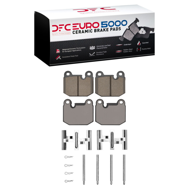 DFC 77-83 BMW 320I (USA/Canada) Front Euro 5000 Ceramic Brake Pads and Hardware Kit