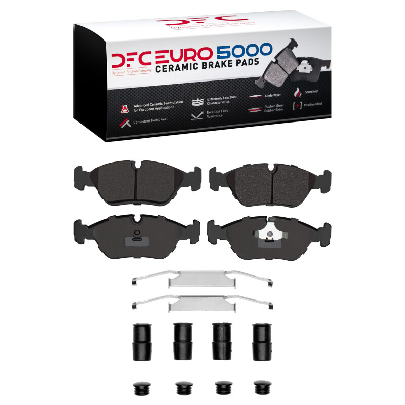 DFC 82-91 BMW M3 Front Euro 5000 Ceramic Brake Pads and Hardware Kit