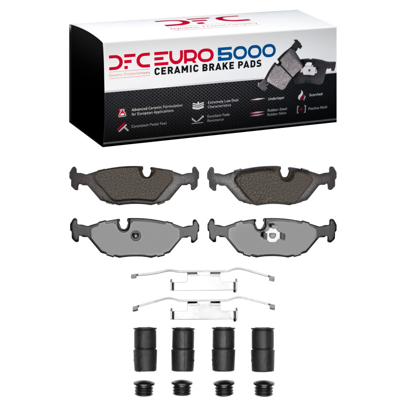 DFC 81-91 BMW M5 Rear Euro 5000 Ceramic Brake Pads and Hardware Kit