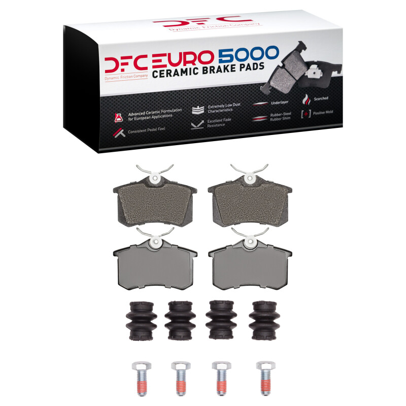 DFC 97-08 Audi S8 Rear Euro 5000 Ceramic Brake Pads and Hardware Kit