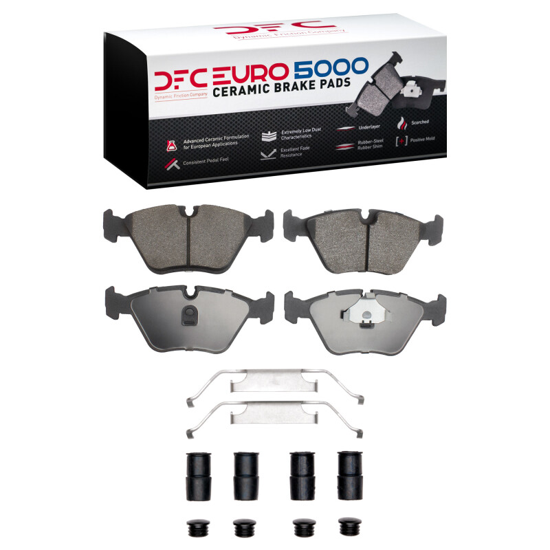DFC 87-05 BMW 540i Front Euro 5000 Ceramic Brake Pads and Hardware Kit
