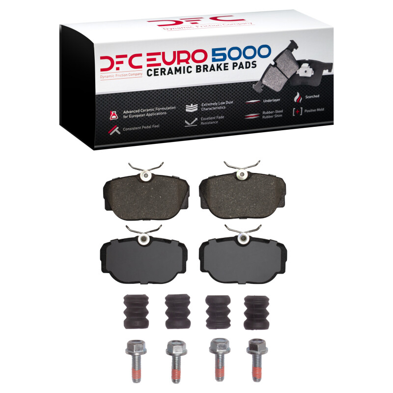 DFC 83-91 BMW 325IS Front Euro 5000 Ceramic Brake Pads and Hardware Kit