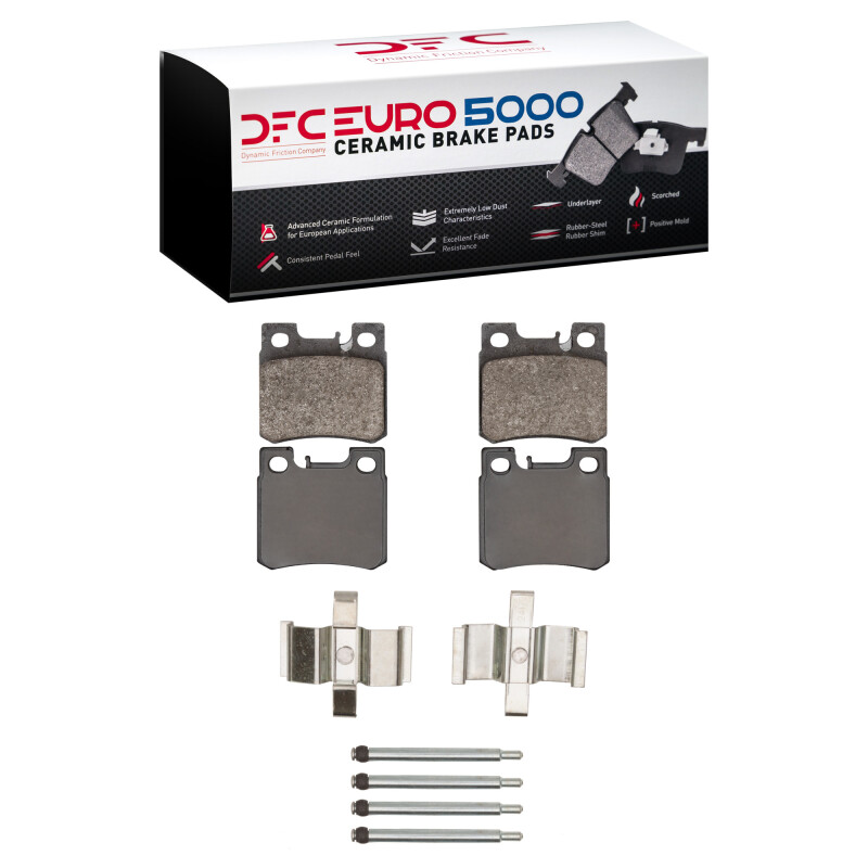 DFC 92-95 Mercedes-Benz 400E Rear Euro 5000 Ceramic Brake Pads and Hardware Kit