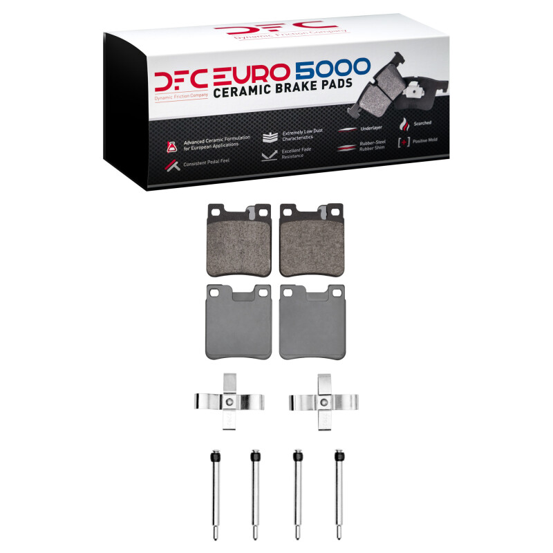 DFC 94-00 Mercedes-Benz CLK320 Rear Euro 5000 Ceramic Brake Pads and Hardware Kit