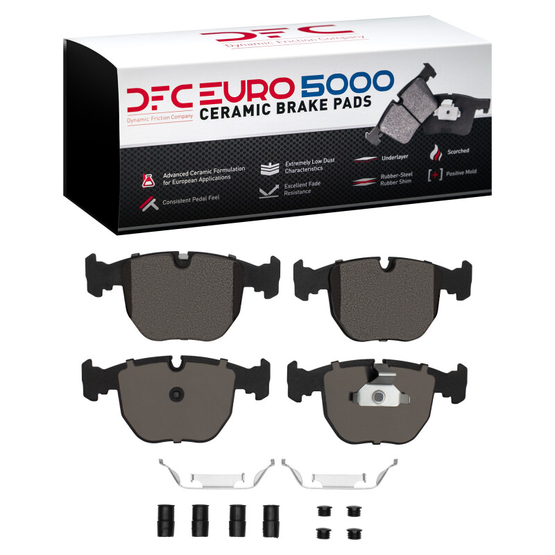 DFC 95-06 BMW X5 Front Euro 5000 Ceramic Brake Pads and Hardware Kit