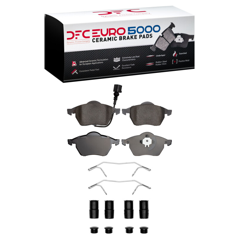 DFC 99-10 Audi TT Quattro Front Euro 5000 Ceramic Brake Pads and Hardware Kit