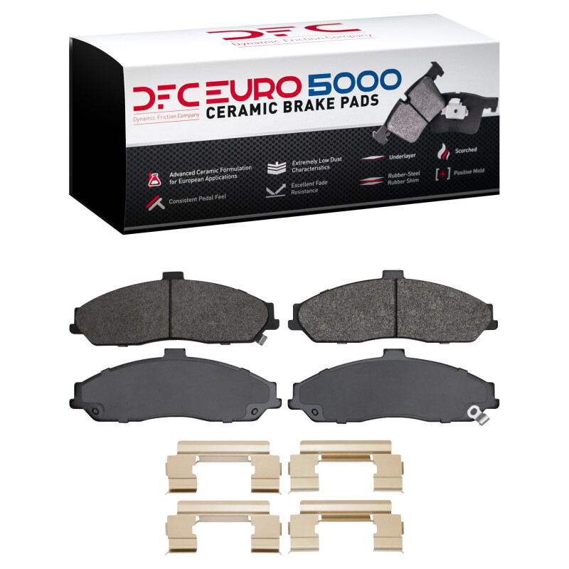 DFC 04-09 Cadillac XLR Front Euro 5000 Ceramic Brake Pads and Hardware Kit