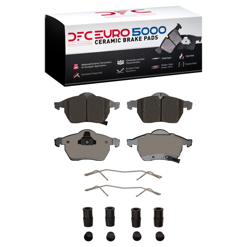 DFC 97-10 Saab 900 Front Euro 5000 Ceramic Brake Pads and Hardware Kit