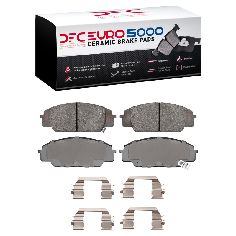 DFC 00-11 Acura CSX Front Euro 5000 Ceramic Brake Pads and Hardware Kit