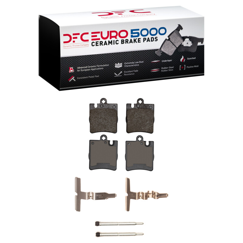 DFC 96-11 Mercedes-Benz E430 Rear Euro 5000 Ceramic Brake Pads and Hardware Kit