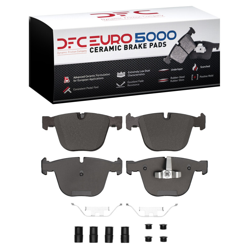 DFC 09-17 BMW 550i GT Rear Euro 5000 Ceramic Brake Pads and Hardware Kit