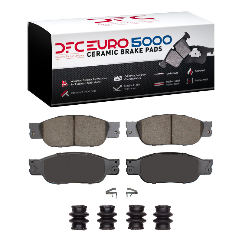 DFC 03-05 Jaguar XJ8 Front Euro 5000 Ceramic Brake Pads and Hardware Kit